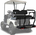 MADJAX Genesis 250 Steel Golf Cart Rear Flip Seat Kit for EZGO RXV | Compatible with 2008-Up Models Black