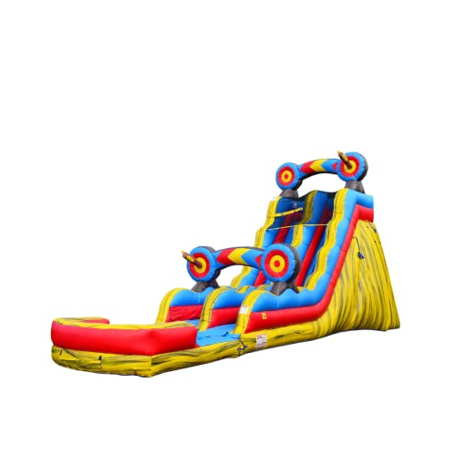 JumpOrange 19' Target Water Slide with Detachable Pool, Commercial Grade Inflatable
