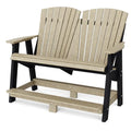 Wildridge Heritage Double High Adirondack Chair Weathered Wood/Black
