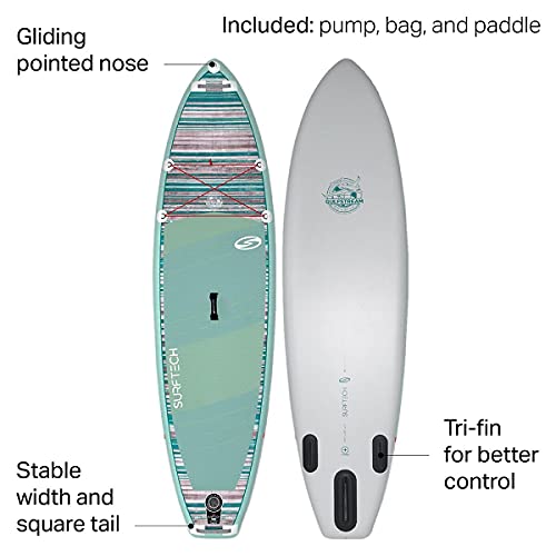 Surftech Gulfstream Air Travel Inflatable SUP 10ft2in Sea Green