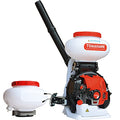 Tomahawk Power 4 Gallon Motorized Backpack Spreader for Granular Fertilizer, Seed, Feed, Salt Ice White