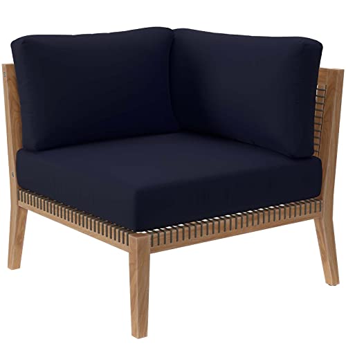 Modway Clearwater Loveseat Gray Navy