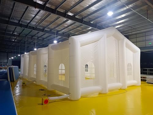 AIRMAT FACTORY Inflatable Wedding Tent Large White Outdoor Gazebo 49ftx29.5ftx20ft