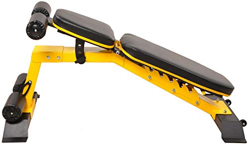 BalanceFrom Weight Bench Yellow/Black