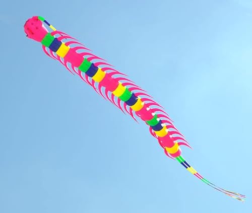 TiffyDance 40 Ft 3D Soft Inflatable Caterpillar Kite XX-Large
