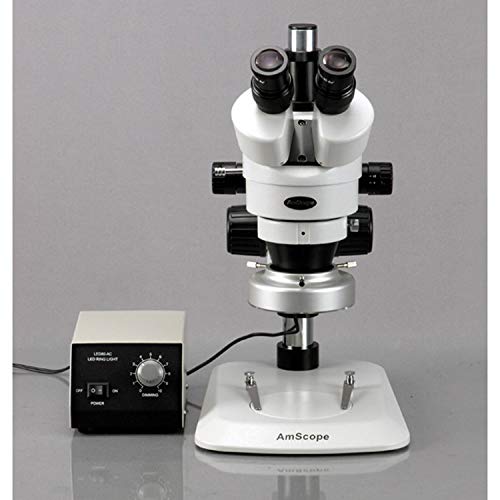 AmScope Professional Trinocular Stereo Zoom Microscope 3.5X-90X Magnification