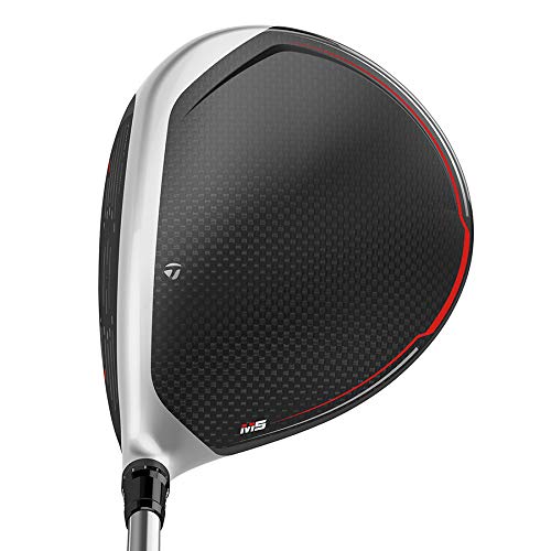 TaylorMade Golf M5 Driver 9.0 Loft Left Hand Stiff Flex Mitsubishi Tensei CK Orange 60 Matte Black/Silver