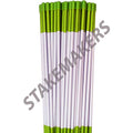 Stakemakers Driveway Marker Snow Stakes Reflective Tape 5/16" Diameter x 48" Fiberglass Neon Green 1000-Pack