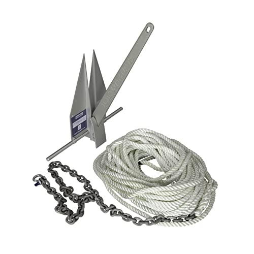 Lewmar LFX Aluminum Fluke Anchor Kit 10 lbs. for Boats up to 39' Silver