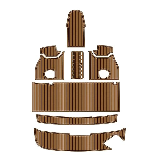 Zomanon Boat EVA Faux Teak Decking Floor Mat for 2006 Glastron GX205 in Multiple Color Options