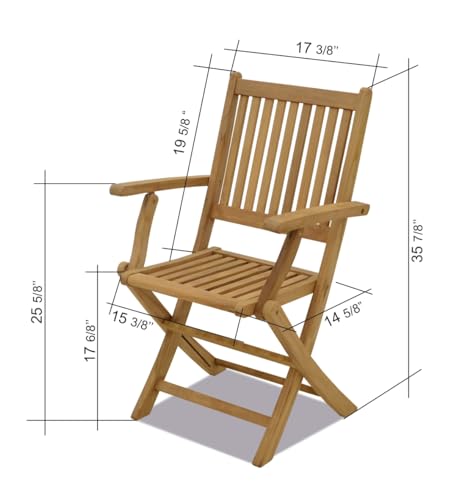 Amazonia Patio Kobe 9-Piece Dining Set Certified Teak Outdoor