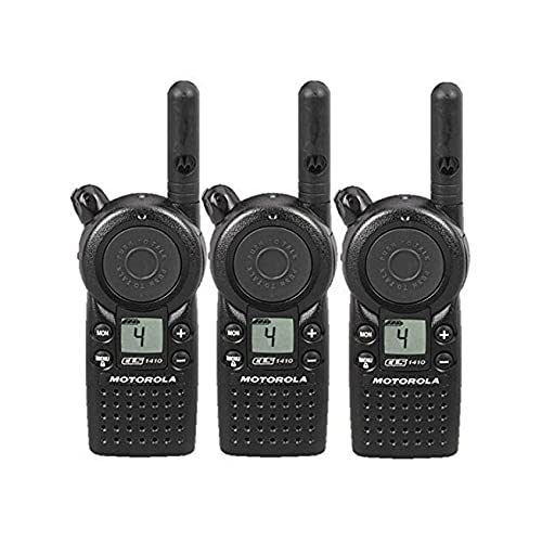 Motorola Solutions 3 Pack CLS1410 Two Way Radio Walkie Talkies UHF Black