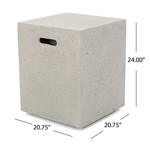 Christopher Knight Home Cape Coral 5-Piece Outdoor Chat Set with Fire Table Grey / Light Grey