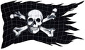 Artistry in Mosaics Jolly Roger Flag Ceramic Swimming Pool Mosaic 22" x 36
