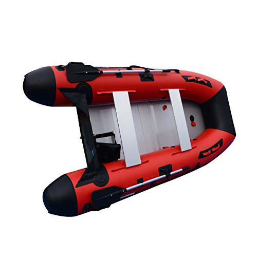 BRIS 10ft Inflatable Boat Red with Black