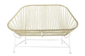 Innit Inlove Loveseat Ivory Weave on Copper Frame