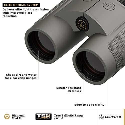 Leupold BX-4 Range HD TBR/W 10x42mm Range-Finding Binocular Shadow Gray