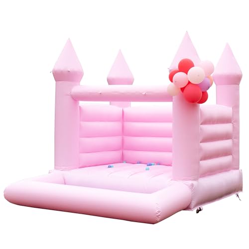 Blatesic Inflatable Bounce House with Ball Pit and Blower Pink