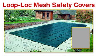 None 16 x 32 Rectangle Loop-Loc Safety Pool Cover Green
