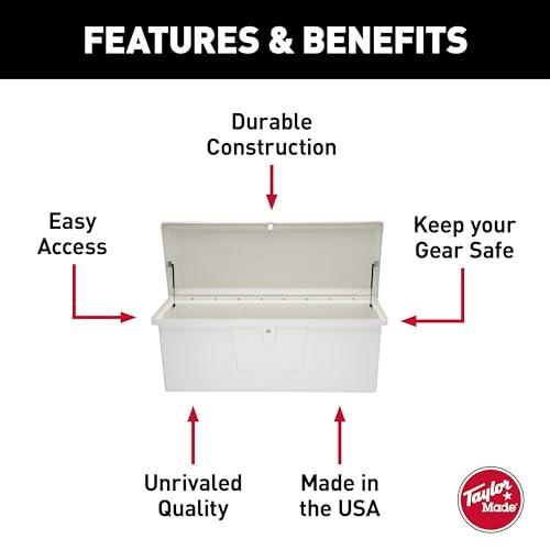 TaylorMade Stow 'N Go Medium Fiberglass Deep Dock Box White