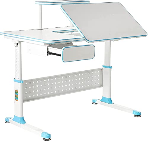 ApexDesk DX Kids Desk and Chair Set Blue