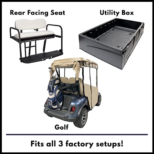 DOORWORKS GOLF CART ENCLOSURES Tan Vinyl Golf Cart Cover