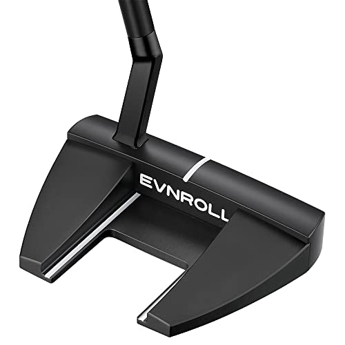 Evnroll 2023 EV5.2 Mallet Putter RH Black Short Slant 34 TourTac White