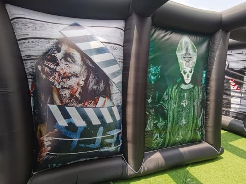 GEPAS Giant Inflatable Maze Game Halloween Haunted House As Picture Show