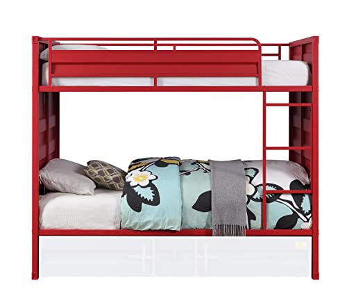 Acme Cargo Twin Over Twin Bunk Bed Red
