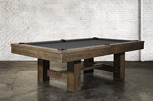 Empire USA - Dakota Slate Pool Table with Premium Billiards Accessories Brownwash