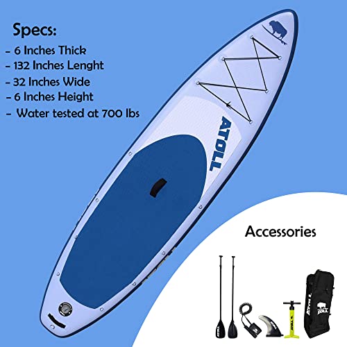 Atoll Inflatable Paddle Board Light Blue