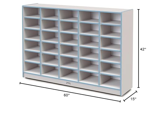 Jonti-Craft Rainbow Accents 30 Tub Mobile Storage Coastal Blue