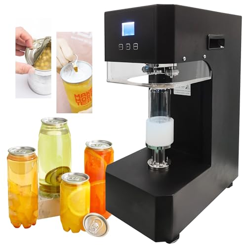 Generic Wixkix Commercial Can Sealer Adjustable Height Electric for Aluminum & Plastic Soda & Beer Black