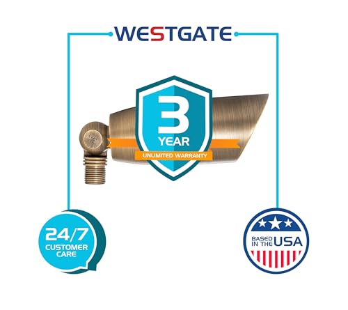 Westgate LED Low Voltage Landscape Lights Directional Spotlight Antique Bronze 5W (12 Pack)