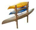 Log Kayak Rack Dock Mounted 1 Canoe Plus 2 Kayak or SUP Log Rack Unfinished