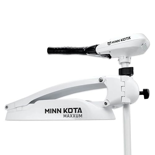 Minn Kota Riptide Maxxum Saltwater Hand-steer Trolling Motor 55 lbs Thrust 52" Shaft White