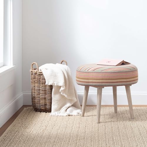 Dash & Albert Veranda Performance Area Rug 5' x 8' Natural Handwoven Washable Durable Eco-Friendly