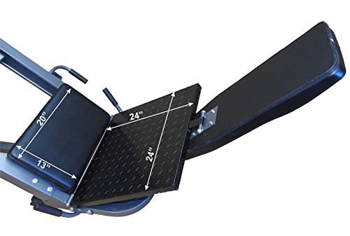 TDS 4-Way Hip Sled Leg Press HACK Squat Calf Raise DLX Pads Grey & Black