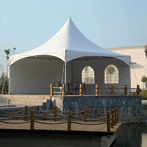 TentandTable 20' x 20' High Peak Frame Deluxe Canopy Tent with Sidewalls White