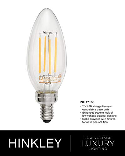 Hinkley Edgewater Large Post Top Lantern - 4 LV LED Bulbs, Aluminum, Clear Seedy Glass, Traditional - Black