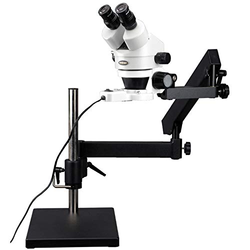 AmScope Professional Binocular Stereo Zoom Microscope 7X-45X Magnification Clear