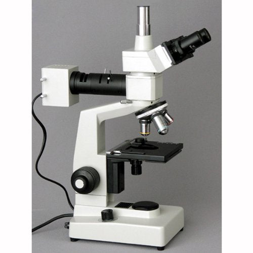 AmScope 40X-1000X EPI Metallurgical Microscope with 1.3MP Digital Camera Yellow