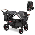 Radio Flyer Voya 2-Seater Stroller Wagon Gray