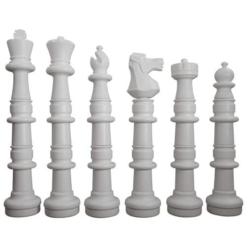MegaChess 49 Inch Plastic Giant Chess Set with Roll-up Chessboard