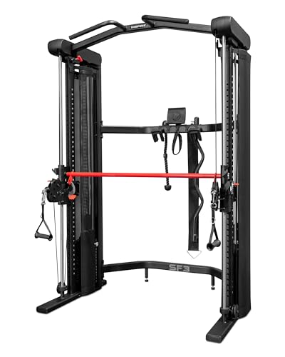 Inspire Fitness Home Gym Functional Trainer with Selectorized Smith Bar Black