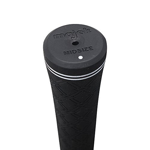 Majek Grips Golf Grips Black Midsize