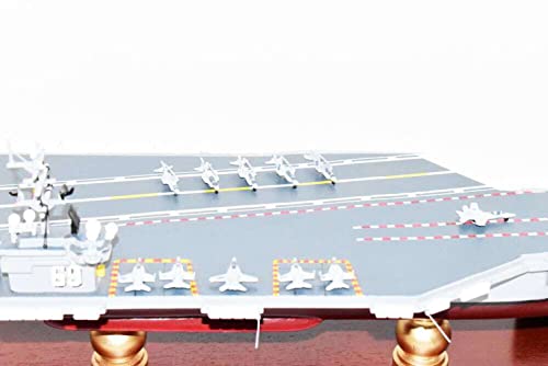 Squadron Nostalgia LLC USS Dwight D. Eisenhower CVN-69 24" Mahogany Scale Model Navy