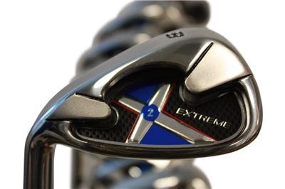 Extreme X2 Left Handed Iron Set +1" Over Big & Tall Men's 8-Piece Regular Flex Black