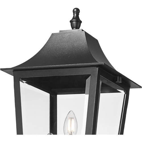 Z-Lite Gannon 3 Light 121" Tall Post Light Black