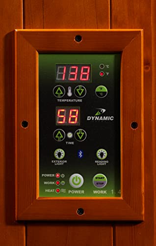 Dynamic Saunas Lugano 3-Person Low EMF FAR Infrared Sauna Carbon